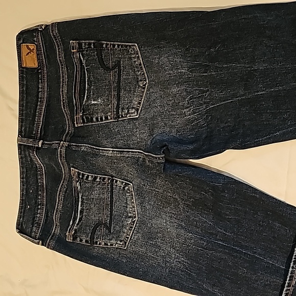 American eagle dark denim destroy kickboot jeans - Picture 7 of 7
